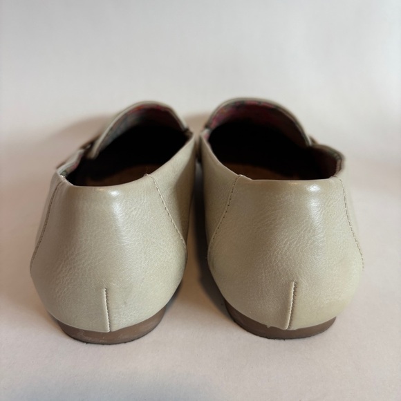 KORKS kork ease womens cream vegan leather Posie Penny Loafer flats shoes size 9 - Picture 6 of 13